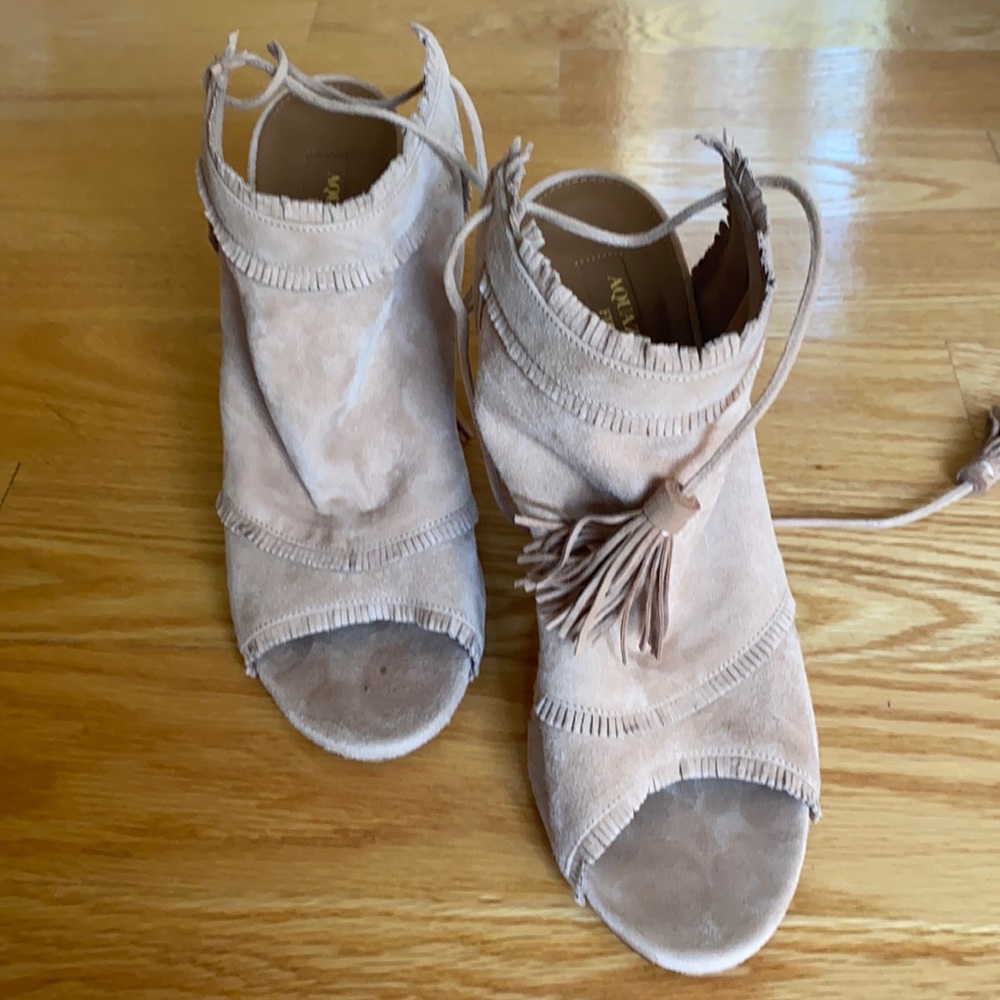 AQUAZZURA OPEN TOE BOOTIES!